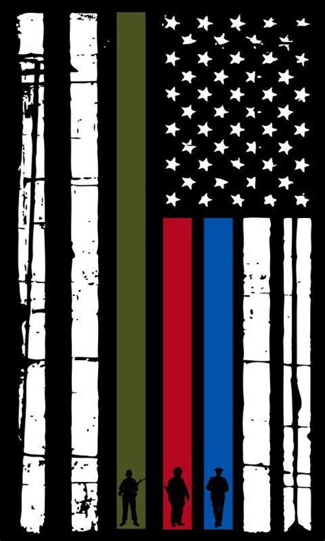 Thin Blue Line Flag 46 Wallpapers Hd Wallpapers For