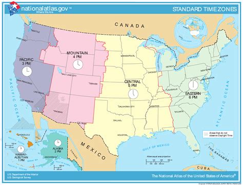 Usa Time Zone Map Us Time Zone Map America Time Zone Map Time Zone