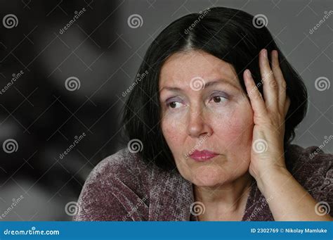 Older Lonely Woman Stock Image Image Of Loneliness Heartbreak 2302769
