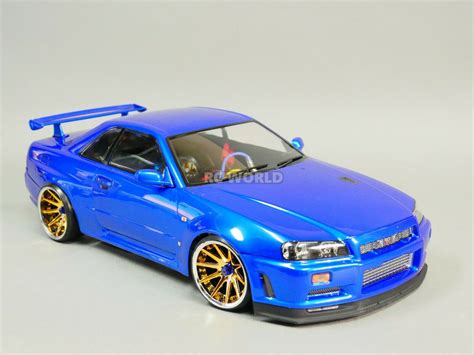 Custom Rc 110 Drift Nissan Skyline R34 Awd Drift Car Rtr W Led