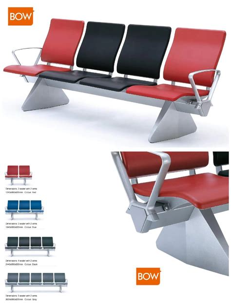 Aluminum Alloy Pu Leather 5 Seater Airport Chair Waiting Chair Buy