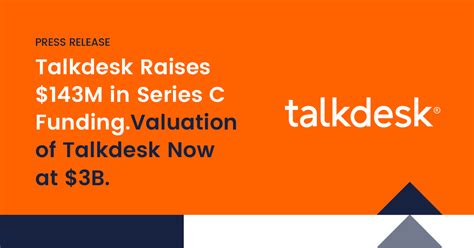Talkdesk Raises 143 Million In Series C Funding Press Releases