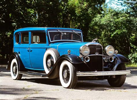 Niebieski Lincoln Samochód Zabytkowy