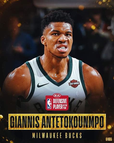 Nba Awards Giannis Antetokounmpo Wins Defensive Player Of The Year
