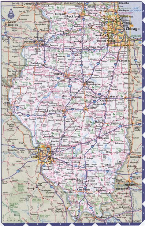 18 Photos Lovely Illinois State Map With Cities