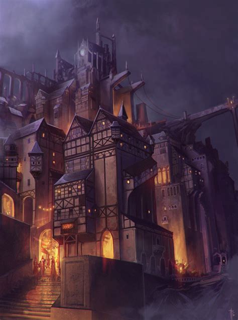 Castle By Jens Kuczwara In 2020 Fantasy Castle Fantasy Town Fantasy