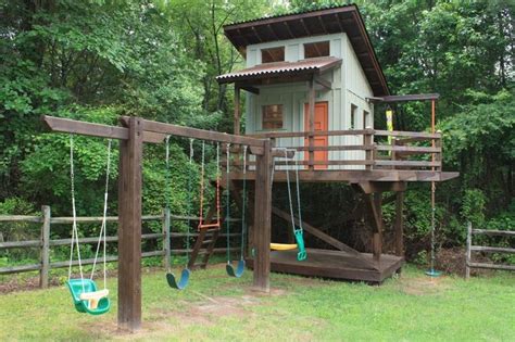 Looking for.kids treehouse designs and ideas, kids outdoor playhouses, treehouses for kids, a we build this kids tree house on your site for $40,000. Kids Elevated Playhouse Plans - WoodWorking Projects & Plans