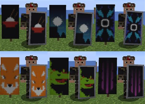 Minecraft Shield Banner Designs