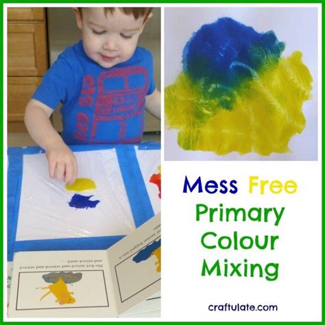 Mess Free Primary Color Mixing Color Mixing Learning Colors