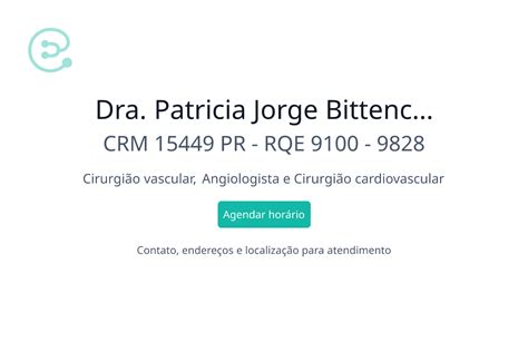 Dra Patricia Jorge Bittencourt Cirurgião vascular em Curitiba PR