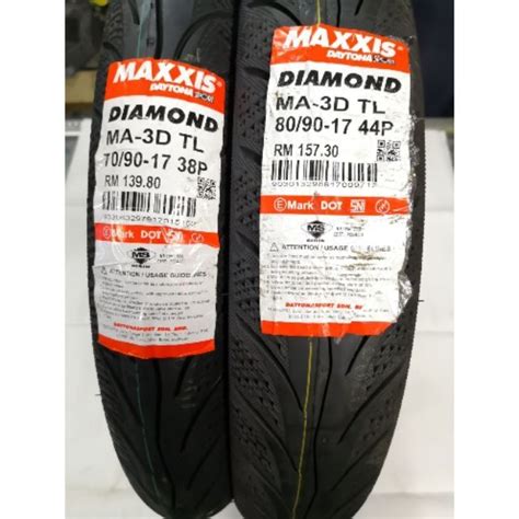 Installing maxxis 60/80 17 on front and pirelli 70/90 17 on rear in r150. MAXXIS Diamond Tyre Motosikal Daytone Sport Diamond Tayar ...