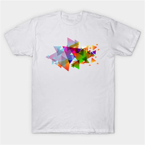 Rainbow Triangles Abstract T Shirt Teepublic