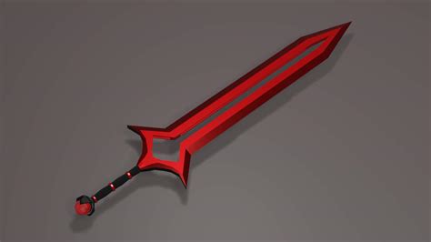 Sword 3d Model By Mrgameobject