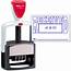 2000 PLUS Heavy Duty Style 2 Color Date Stamp With RECEIVED Self Inking 
