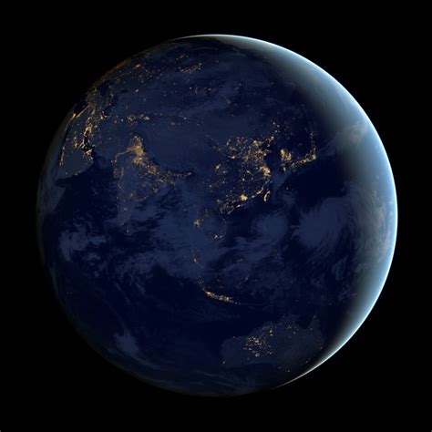 United states, earth city, 13501 shoreline drive. NASA Visible Earth: City Lights of Asia and Australia