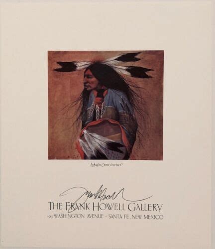 Frank Howell Poster Lakota Crow Owner Ebay