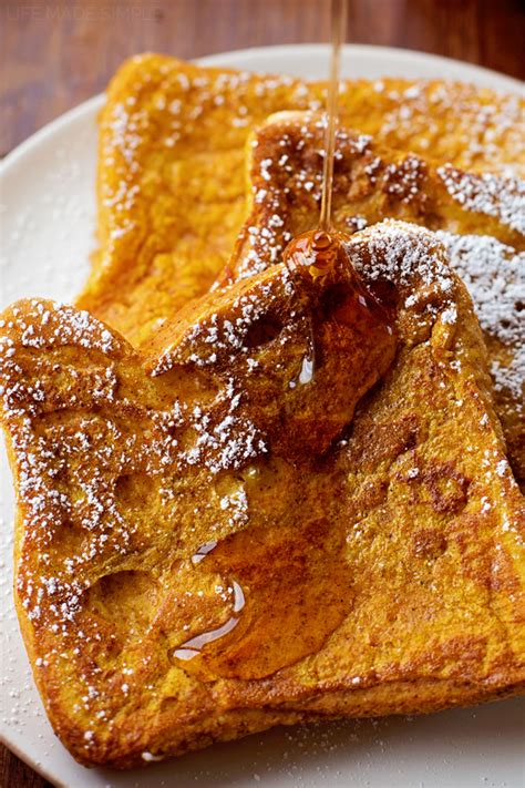 Pumpkin French Toast With Whipped Pumpkin Butter Life Made Simple