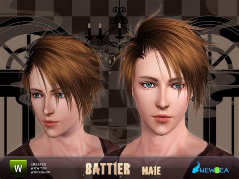 The Sims Resource Newsea Battler Male Hairstyle