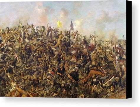Battle Of Little Bighorn Painting At Explore