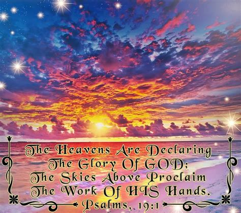 The Heavens Are Declaring The Glory Of God Psalms191 Digital Etsy