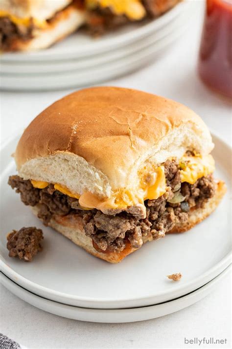 Chopped Cheeseburgers Maid Rite Copycat Belly Full