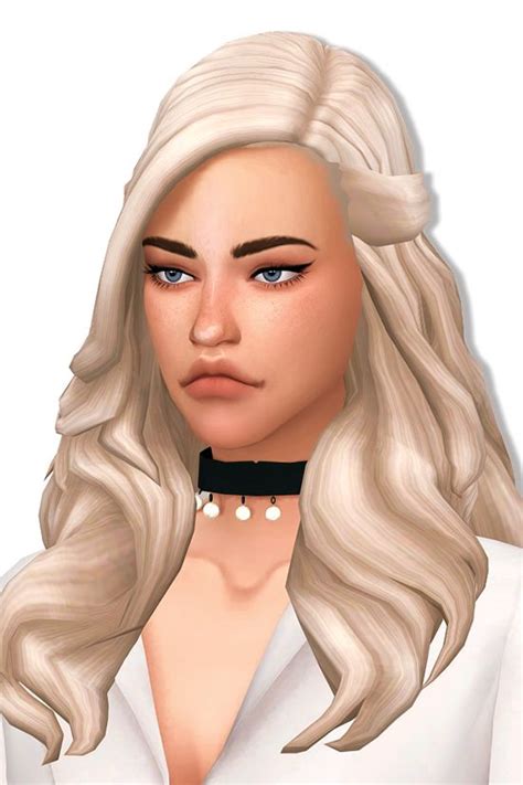 Pin On Sims 4 Hair Female Maxis Match Recolor Otosection