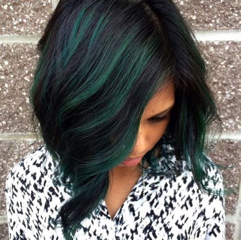 ️bᴼᴮ ️ Green Hair Hair Color For Black Hair Green Hair Colors