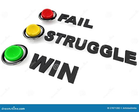 Win Fail Or Struggle Stock Illustration Illustration Of Strength