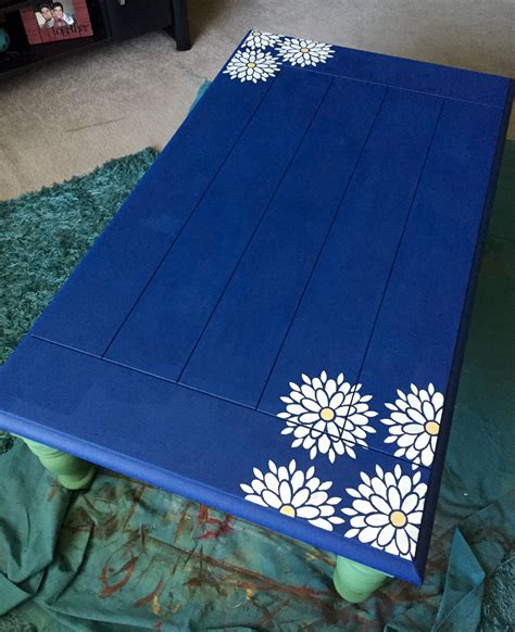 My newly upcycled coffee table done in Annie Sloan Napoleonic Blue, Old