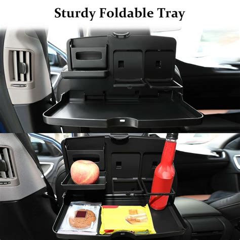 New Folding Auto Car Back Seat Table Drink Food Cup Tray Rack Holder Stand Desk Ebay