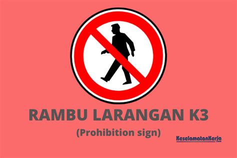 40 Gambar Rambu Larangan K3 Prohibition Sign Download Gratis