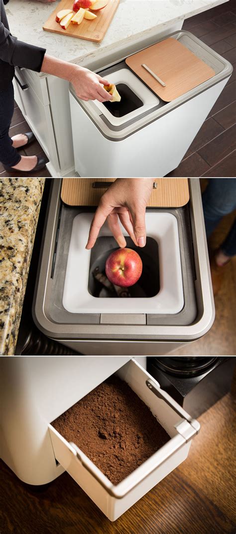 Zera Food Recycler Turns Food Scraps Into Usable Fertilizer At The Push