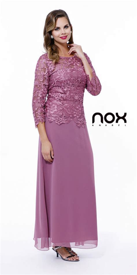Plum Mother Of Bride Gown Plus Size Mid Lace Sleeves Discountdressshop