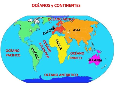 Continentes E Oceanos