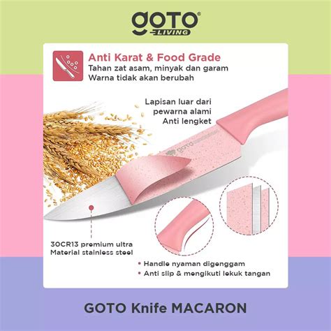 Jual Goto Living Goto Macaron Kitchen Knife Pisau Dapur Tajam Stainless