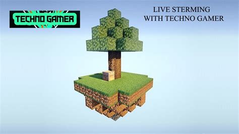 Techno Gamer Live On Minecraft One Block Youtube