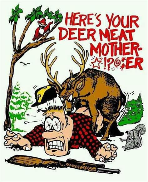 Buck Deer Hunter Cartoon