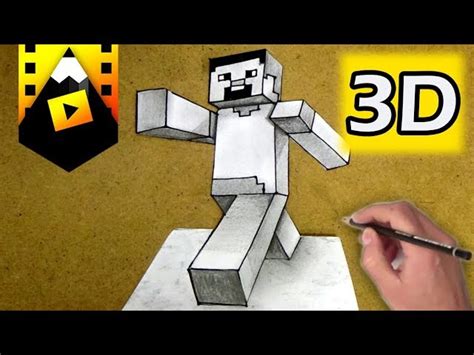 Como Dibujar A Steve De Minecraft En 3d