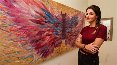 Artist Uses Lipstick Kisses For Her Paintings