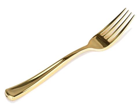 Stock Your Home 125 Gold Plastic Forks Looks Like Gold Cutlery Solid