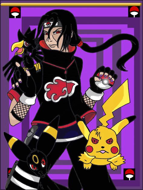 Pokemon Master Itachi Uchiha By Pikabellechu On Deviantart