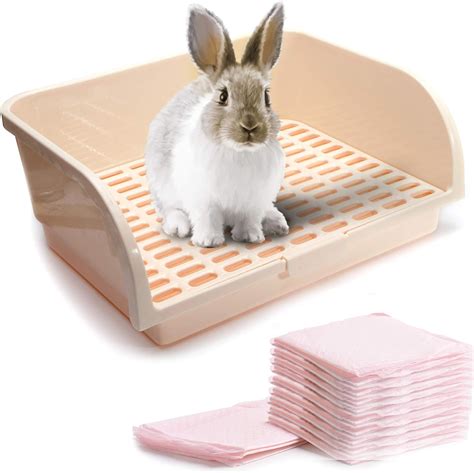 Buy Calpalmy Large Rabbit Litter Box With Bonus Pads Drawer Corner