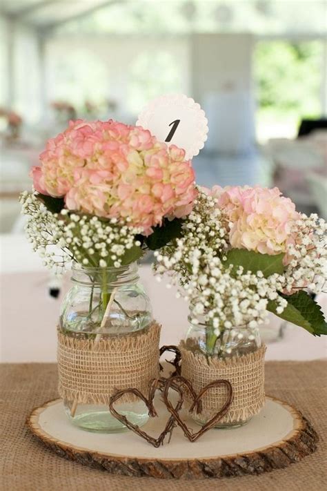 Burlap Rustic Wedding Centerpiece Ideas Emmalovesweddings