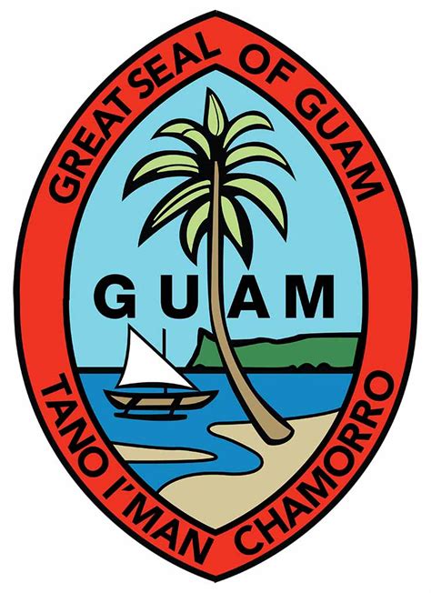 Guam Seal And Flag