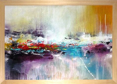 Original Large Abstract Painting Acrylic Painting Framed