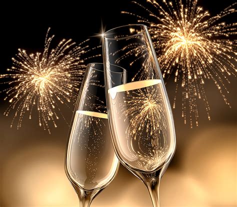 Download free champagne wallpapers for your desktop. Wallpaper Fireworks Christmas Two Champagne Food Stemware ...