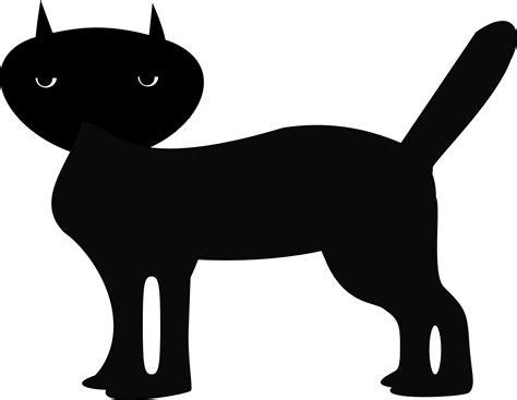 Silhouette Of Black Cat Free Image Download