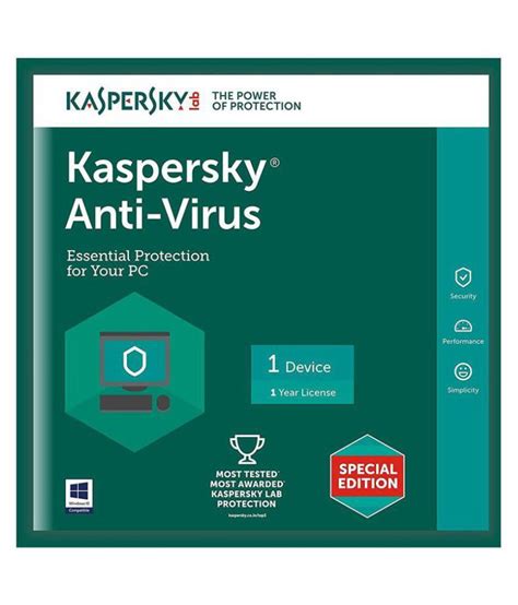 Kaspersky Antivirus Latest Version 1 Pc 1 Year Cd Buy