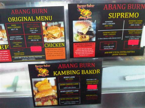 Restoran arang ikan bakar, malaisie n'a pas encore assez de notes sur ses plats, son service, son rapport qualité/prix ou son ambiance. peace2 kacang peas :): Burger Bakar Abang Burn Shah Alam ...