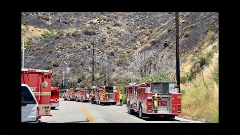 lafd update on the sepulveda brush fire 12 13am june 10 2020 youtube